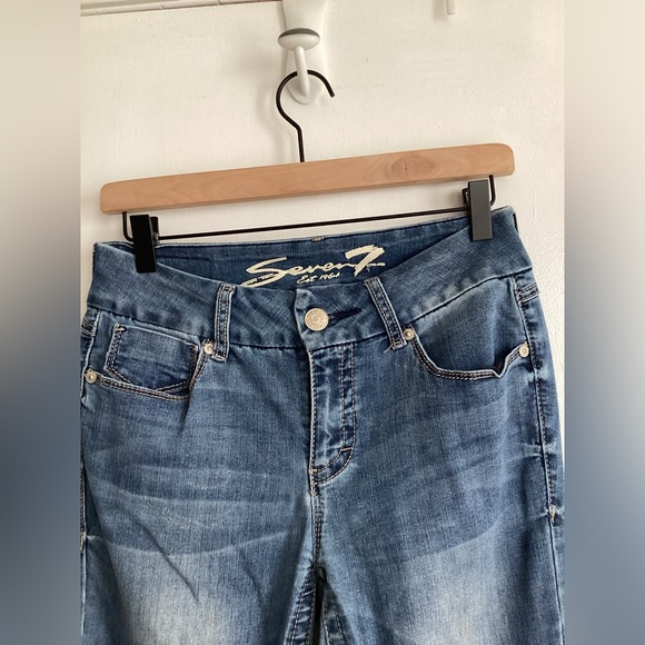 Seven7 Tummy-less Slimmer Skinny Jeans size 8 - Picture 3 of 9